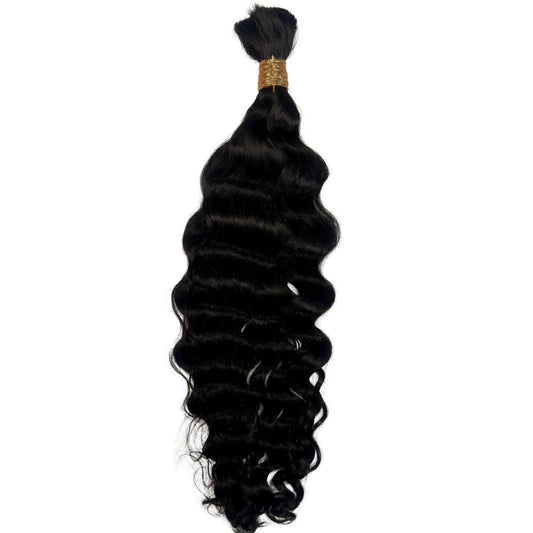 Beach Wave Bulk 100% Virgin Braiding Hair