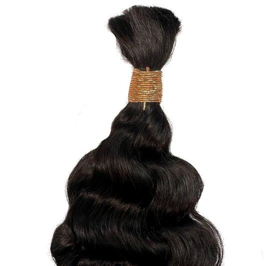 Beach Wave Bulk 100% Virgin Braiding Hair