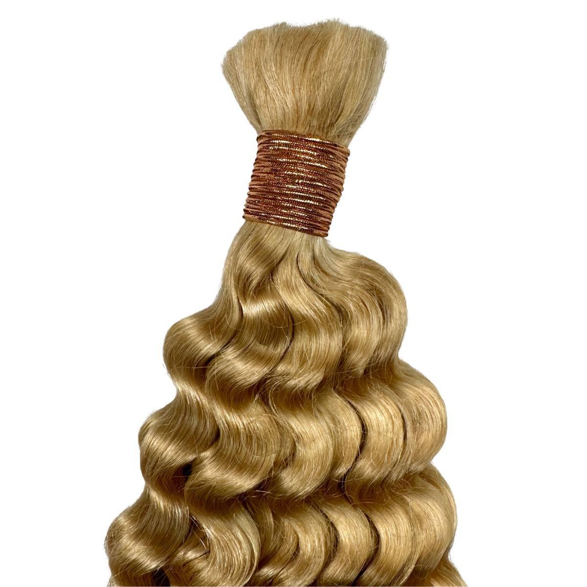 Light Honey Deep Wave Bulk 100% Virgin Braiding Hair