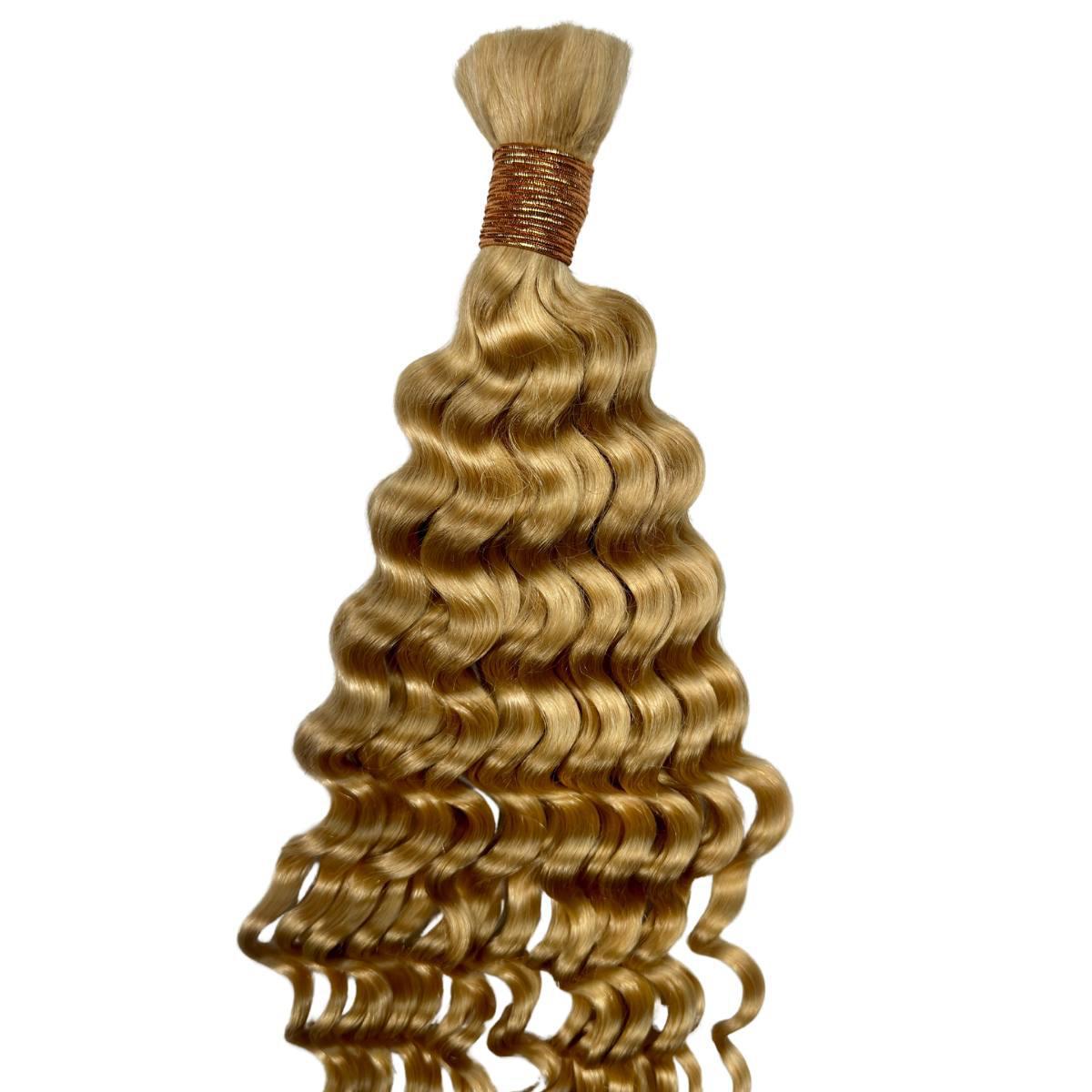 Light Honey Deep Wave Bulk 100% Virgin Braiding Hair
