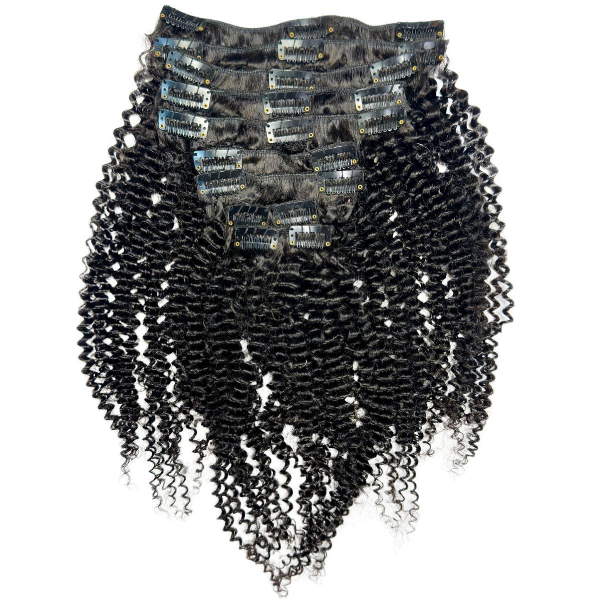 Jerry Curl Clip-In 100% Virgin Hair Extensions