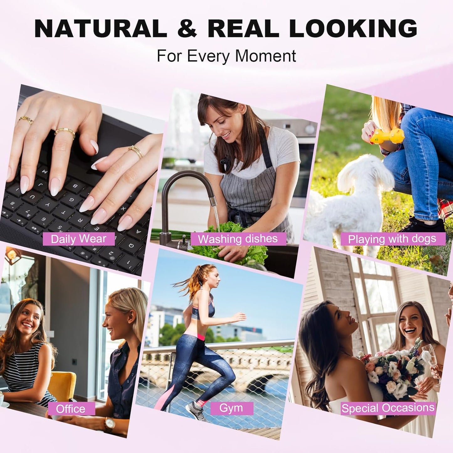 Radiant Gold Almond Nails - Press on Nails | Long Lasting & Reusable