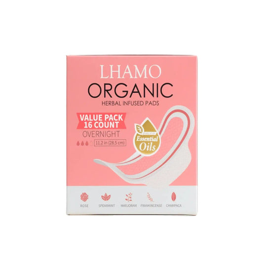 Pure Care Organic Herbal Infused Pads - Overnight