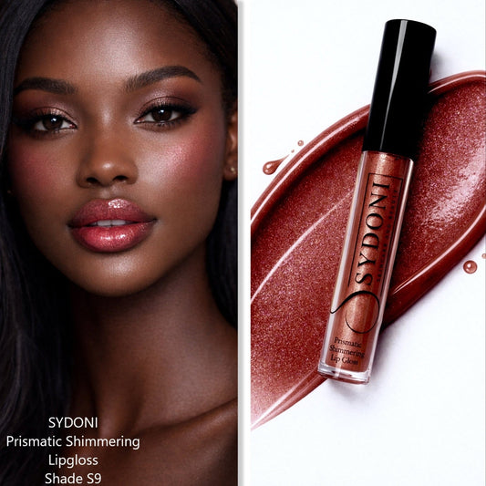 PRISMATIC SHIMMERING LIPGLOSS SHADE S9 - Deep Red with Cool Silver Shimmer