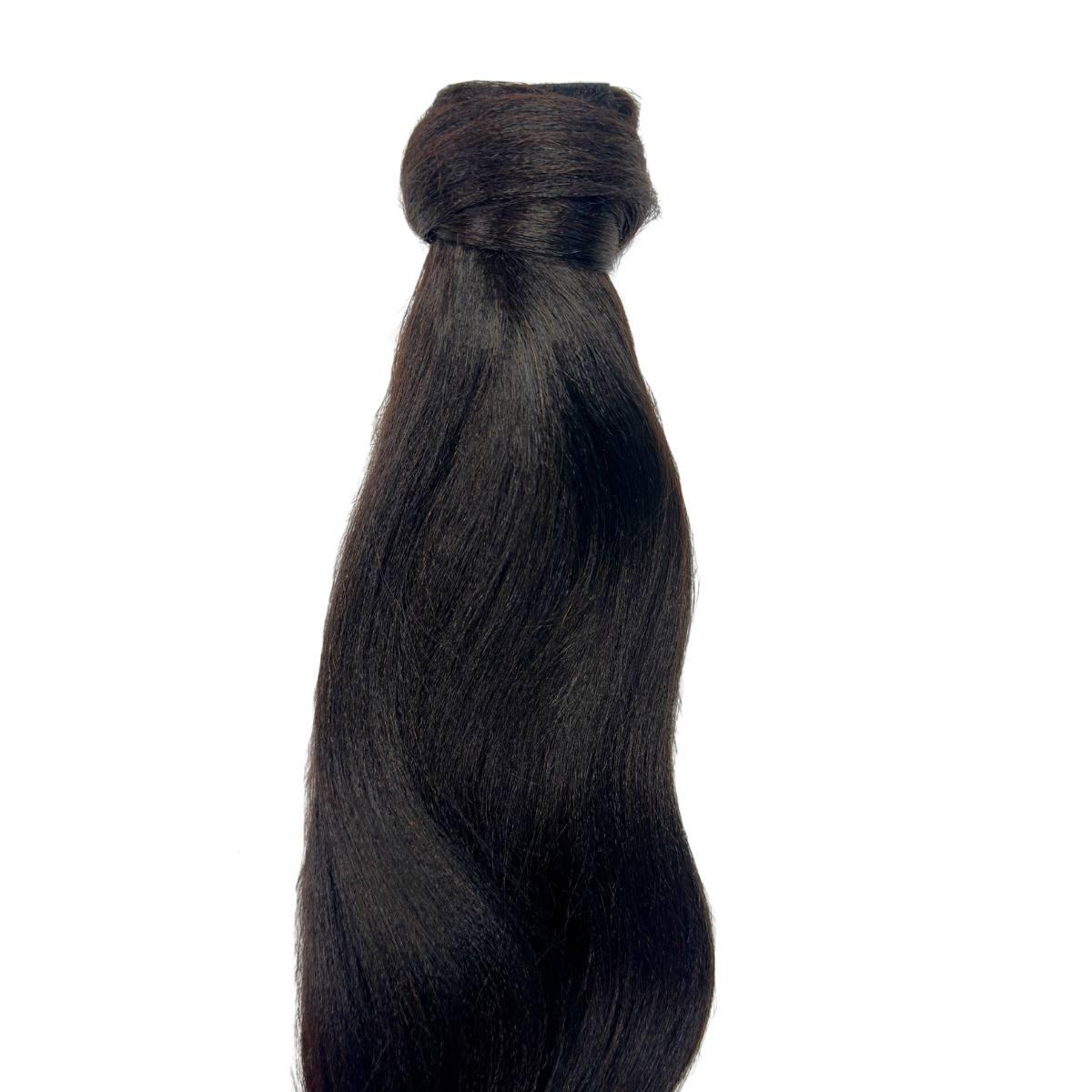 Yaki Straight 100% Premium Hair Ponytail Extension