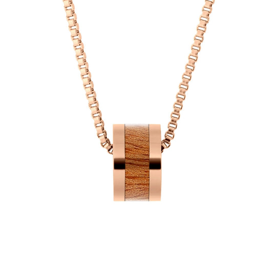 Gum Burl Classic Barrel - Rose Gold