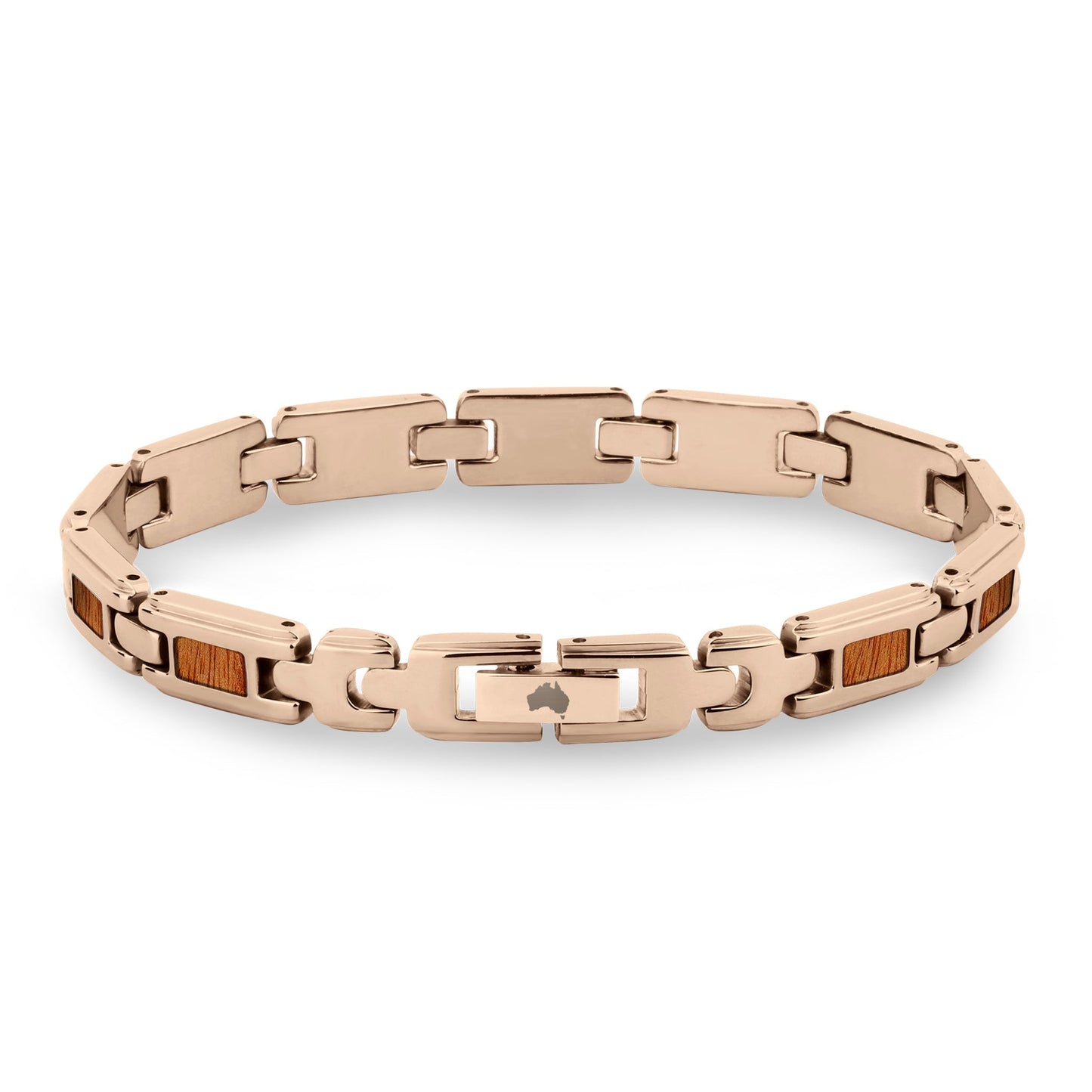 Gum Burl Ladies Link Bracelet - Rose Gold