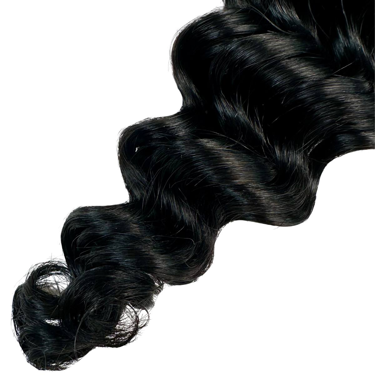 Jet Black Deep Wave Bulk 100% Virgin Braiding Hair