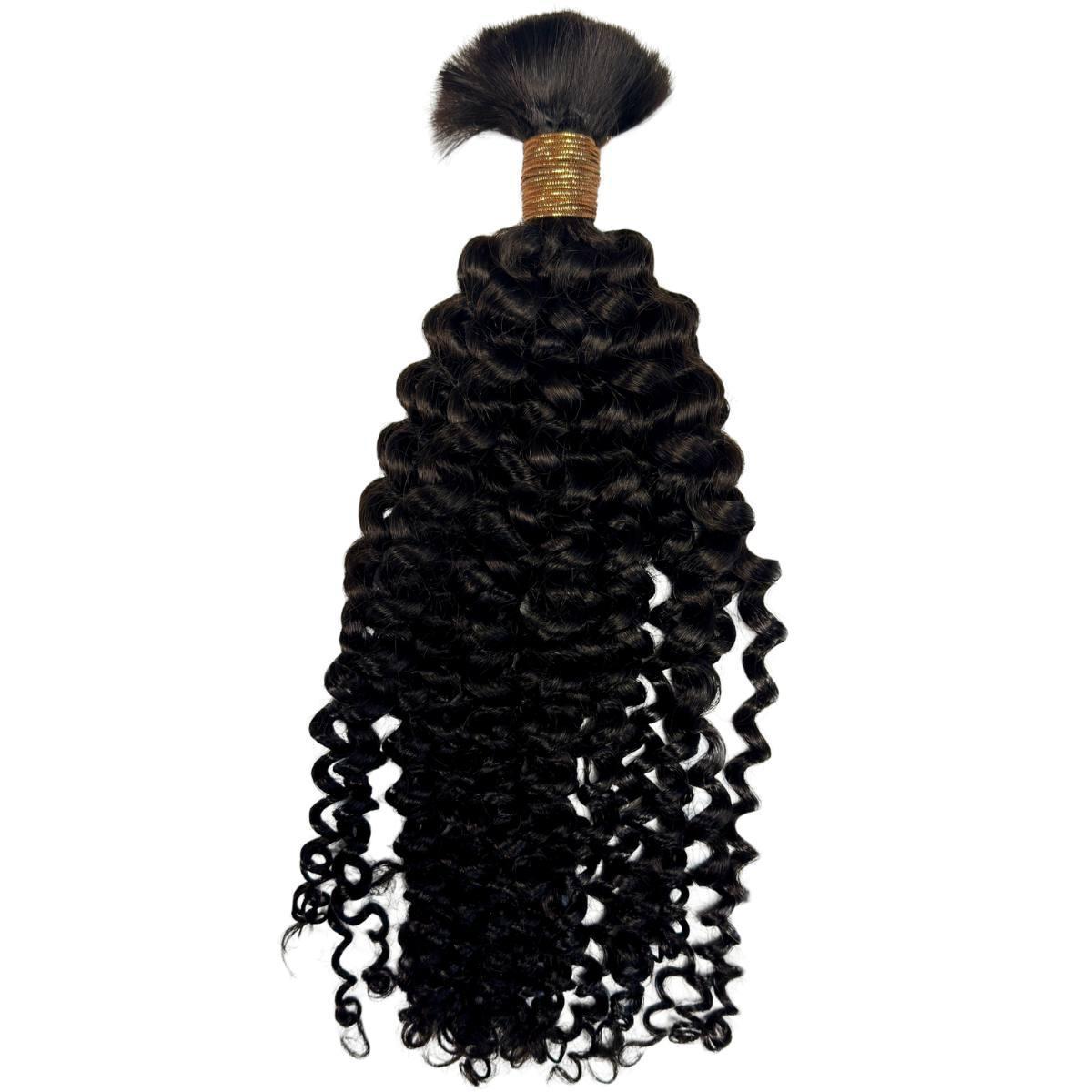 Kinky Curly Bulk 100% Virgin Braiding Hair