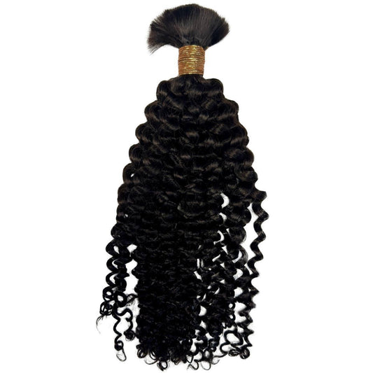 Kinky Curly Bulk 100% Virgin Braiding Hair
