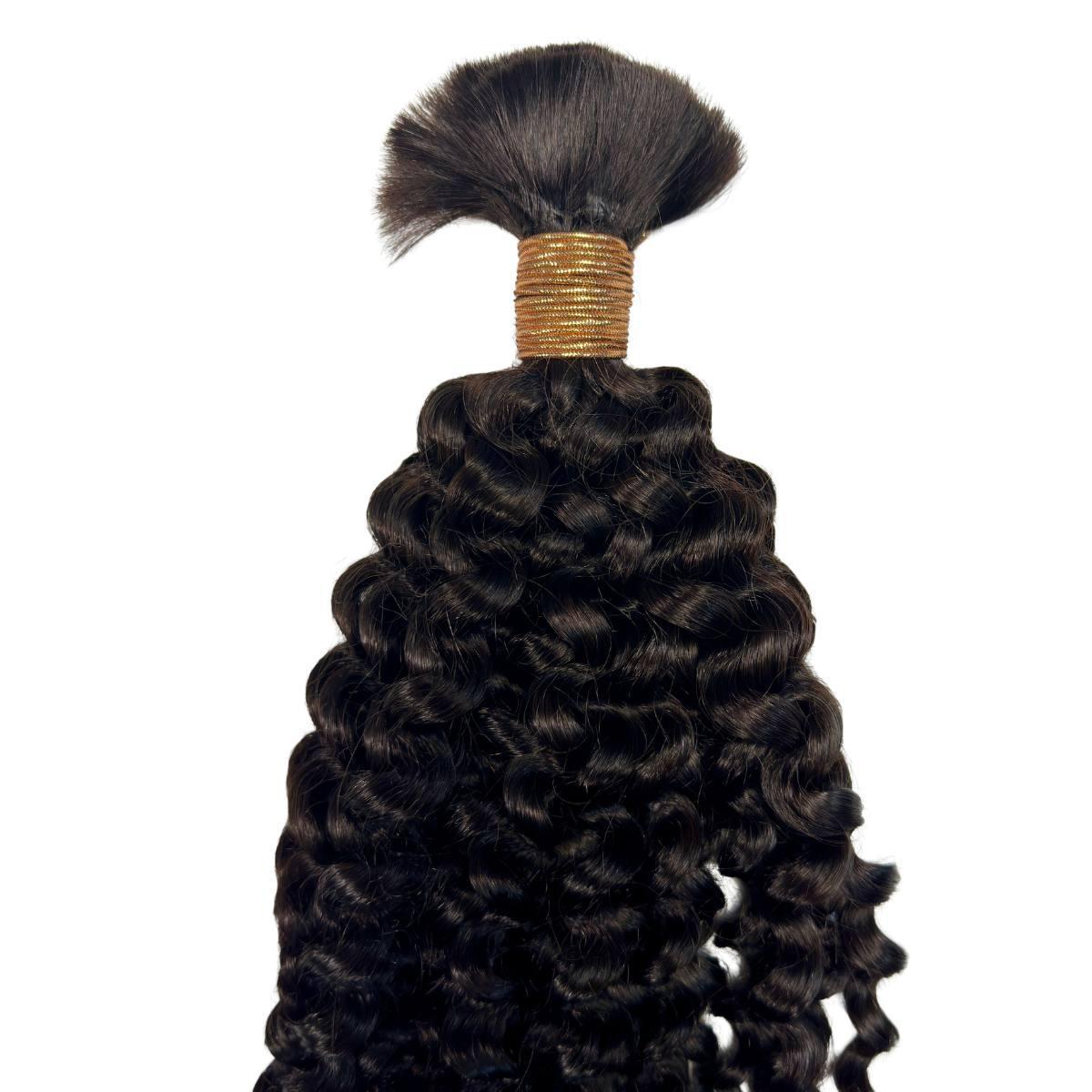 Kinky Curly Bulk 100% Virgin Braiding Hair