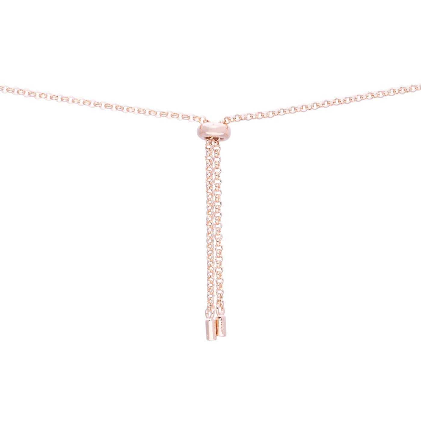 Mother of Pearl w/ 18k Rose Gold Butterfly Necklace Jewelry